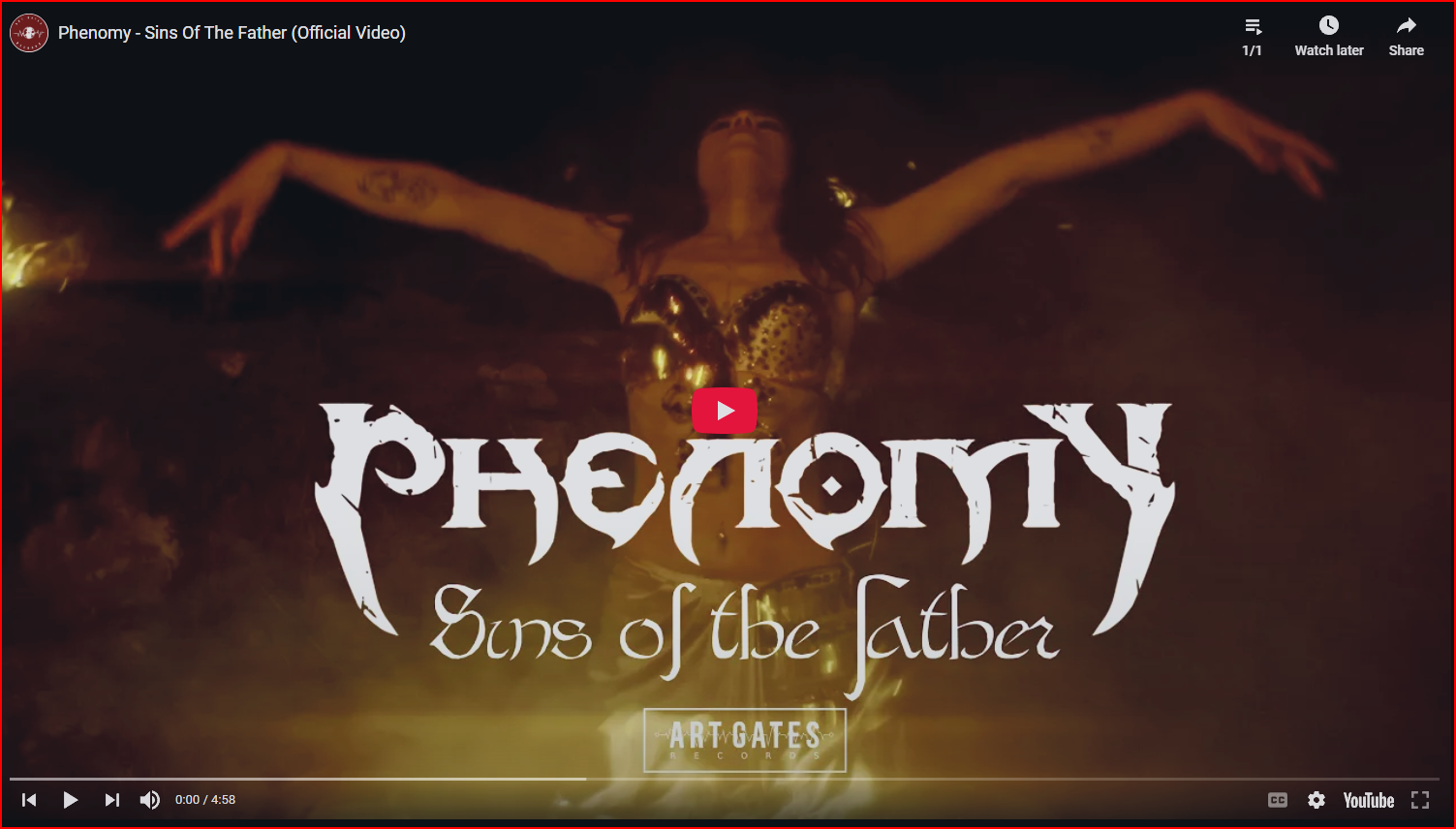 Load video: Phenomy - Sins Of The Father (Official Video)